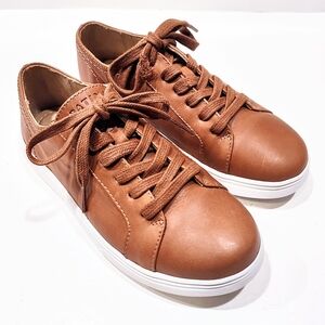 Brown Leather Sneakers